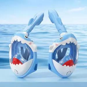 풀페이스 아동용 상어 물놀이 스노클 마스크