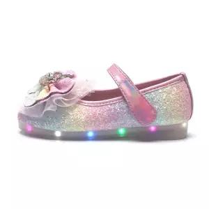 마리앤키즈 미스틱 레인보우 LED 여아구두 MK-G02