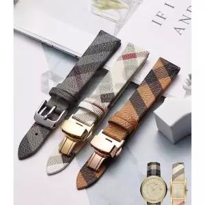 버버리 BURBERRY BU1938 호환 소가죽 시계줄 14-22mm 나비버클 체크 밴드
