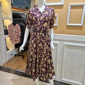 [BCBG]가을26 월넛 프린트 원피스 B6C7O606