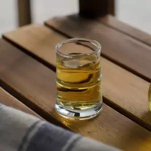 유리 미니 위스키잔 중국술 대나무 소주잔 사케잔 잔 25ml 모양 밤부 한입 술잔 유리잔 양주잔 바이주
