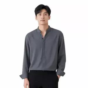 남성 모던 차이나카라 기본핏 셔츠 ON-SHA-QWCAFE09