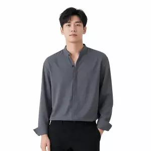 리미드 남성 모던 차이나카라 기본핏 셔츠 ON-SHA-QWCAFE09