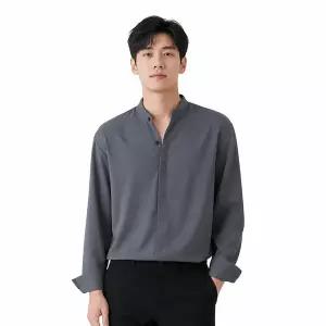 남성 모던 차이나카라 기본핏 셔츠 ON-SHA-QWCAFE09