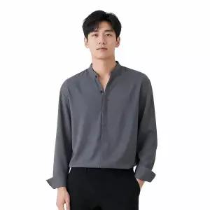 남성 모던 차이나카라 기본핏 셔츠 ON-SHA-QWCAFE09