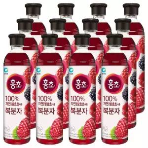 대상 청정원 홍초 복분자 900ml x 12개 [BKT42356]