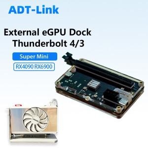 썬더볼트 4 3 EGPU 도크 외장 도킹 스테이션, 노트북, 미니 PC용 PCIe 그래픽 카드 지원 RX4090 RX6900