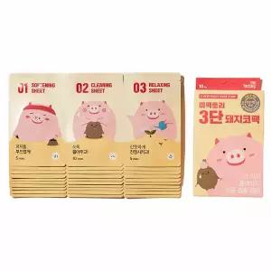 미팩토리 3단 돼지코팩 10매입