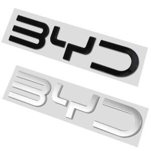 BYD 로고 엠블럼 레터 스티커 자동차 앞뒤 배지 데칼 한위안 F0 G3 I3 M6 EV 탕씰 유 리온 7 Dm 친송용