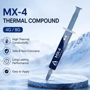 써멀구리스 Arctic MX4 4G 8G 서멀 페이스트 GPU CPU 칩 열전도성 실리콘 그리스