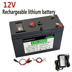 12V 20Ah 18650 충전식 리튬 배터리 팩 태양광 전기 자동차 3A