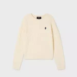 후아유 여성 케이블니트 Steve Cable R-neck Pullover WHKAG4921F