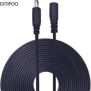 DC 12V 전원 어댑터 연장 케이블 5.5*2.1mm 남성 여성 코드 와이어 1M 2M 3M 5M CCTV 카메라 라우터