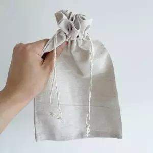 린넨 스트링 더스트백 으 파우치 20x30cm 삼베 조임