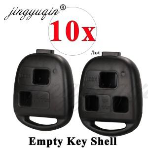 jingyuqin 10개 리모컨 자동차 키 쉘 렉서스 RX300 GX460 토요타 코롤라 랜드 크루저 야리스 캠리 RAV4 2/3