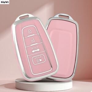 4버튼 TPU 자동차 스마트 키 케이스 커버 쉘 토요타 CHR 캠리 코롤라 RAV4 하이랜더 프리우스 랜드크루저