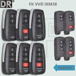 자동차 교체용 스마트 키 쉘 지지대  DR 2  3  4 단추  VVDI XM38  토요타 코롤라  카리  랜드 크루저  프