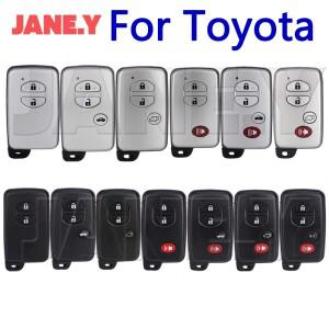 Toyota Corolla Camry Prius RAV4 Avalon Land Cruiser Venza 용 자동차 키 케이스 쉘 삽입 커버 교체