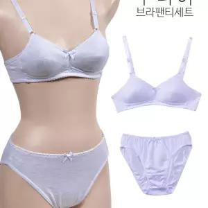 베이직한 2단계 주니어 브라 팬티 세트
