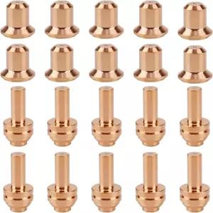 Vaphy 10pcs 176655 전극 176656 노즐 팁 밀러 ICE-25C 플라즈마 절단 토치에 적합