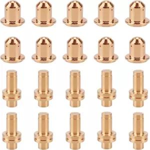 Vaphy 10pcs 196925 전극 196926 밀러 ICE-12C 플라즈마 절단 토치 소모품용 노즐 팁 피팅