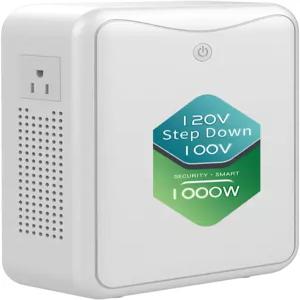 ZENGXI 120v에서 100v 전압 변환기 변압기 1000W 소음 없음 10가지 보호 기능 미국 내 일본 가전제품 사용