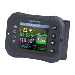 배터리 모니터 용량 테스터 10-100V 0-50A WiFi 블루투스 양방향 리모컨(Shunt 포함)
