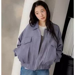 [AK수원점] [올리브데올리브] 레귤러핏 스웨이드 블루종 점퍼 OL6SJ25900