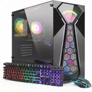 STGAubron 게이밍 PC 컴퓨터 데스크톱 AMD Ryzen 5 5500 최대 4.2G GeForce RTX 2060 슈퍼 8G 16G DDR4 1T