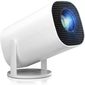 WiFi 및 블루투스가 지원되는 미니 프로젝터 안드로이드 시스템 오토 키스톤 하이파이 스피커 가정 야외