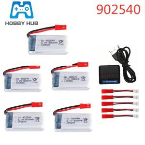 902540 3.7 V 800mAh Lipo 배터리 MJX R/C X400 HJ819 쿼드 콥터 예비 부품 v jst