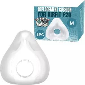 F20 중형 에어핏 에어터치 CPAP 마스크 프리미엄 및 스너그 부드럽고 내구성 있는 소재 코와 입을 덮는