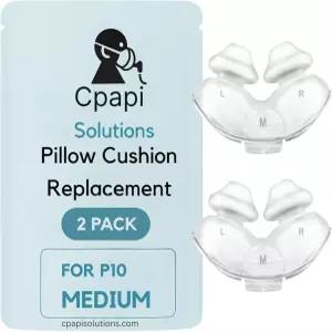 에어핏 P10 비강 베개용 CPAPi 솔루션 CPAP 교체 중간 2팩 마스크용으로 설계 압력 지점을 줄이고 누출을
