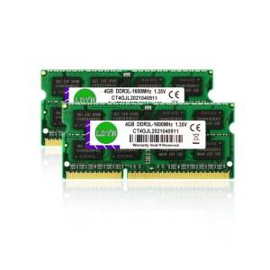 DDR3 DDR3L 4GB 8GB 16GB 노트북 Ram 1066mhz 1333mhz 1600Mhz 1866Mhz PC3 10600S 12800S 204Pin 1.35V 용 SODIMM 메모리