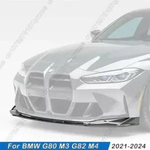 BMW M3 G80 M4 G82 21-23 카본 룩 앞 범퍼 립 키트 호환