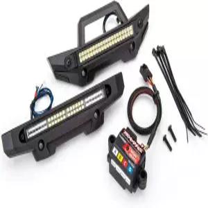 앱 제어 기능과 1/10 스케일 Maxx RC 몬스터 트럭용 앰프가 포함된 완전 방수 LED 라이트 바 키트 Traxas