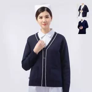 복장 남녀공용 유니폼 병원 간호사 가디건 헬스케어