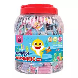 수앤서73 키즈간식 학교간식 핑크퐁 아기상어 아이비타C+아연 500정 어린이비타민 비타민C 빠른출고