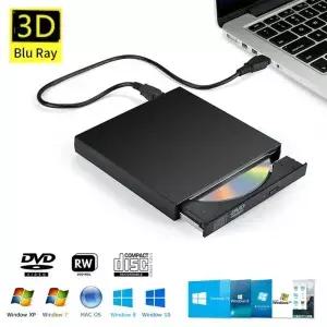 USB 2.0 외장형 DVD 드라이브 CD/DVD 휴대용 플레이어 버너 데스크탑 컴퓨터 노트북 광학 PC용