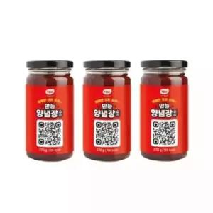 (빽쿡)백종원의 만능양념장소스 매콤한맛 370gX3개