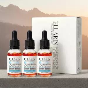 엘라린 유기농 로즈힙오일 비정제 냉압착 3개 10ml