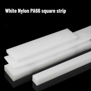 2/4pcs 흰색 내마모성 MC 나일론 PA66 사각 스트립 가공 제로 절단 두께: 3mm/5mm/8mm/10mm/15mm/20mm