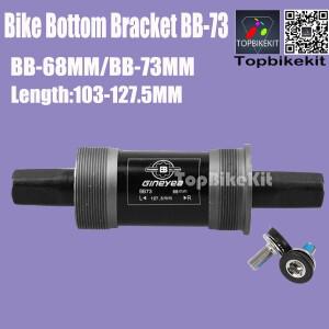 eBike 68mm 73mm 하단 브래킷 BC-73 103-127mm 자전거 MTB BB68 사각 홀 베어링 센터 액슬 BC1.37 24T B.B