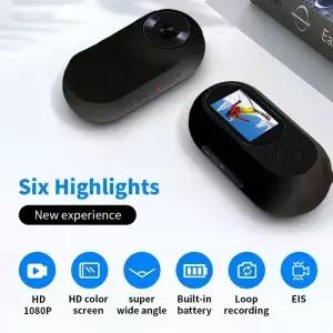 HD 1080P 개 목걸이 카메라 WiFi 필요 없음 짖는 고양이와 위한 32G 카드가 포함된 경량 애완동물 추적기