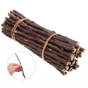 50개 천연 자작나무 가지 나무 막대 건조 공예 DIY 홈 웨딩 장식 사진 소품 빈티지 줄기