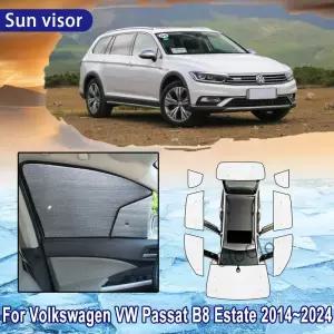 바겐 VW 파사트 B8 에스테이트 2014 용 썬 쉐이드 전면 유리 사이드 윈도우 햇빛가리개 액세서리 풀