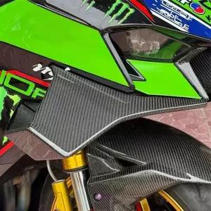 오토바이 페어링 프론트 사이드 고정 윙 카와사키 ZX-10R ZX10R ZX 10RR 2022-2025 액세서리 에어로다이나