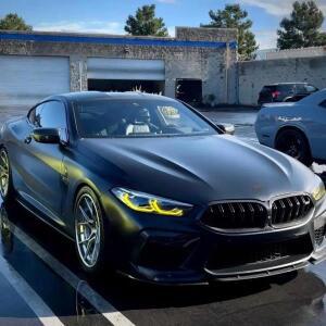 자동차 액세서리 BMW 8  M8 i8 G14 G15 G16 F91 F92 F93 CSL 레몬 옐로우 DRL 모듈 RGB LED 보드 주간주행