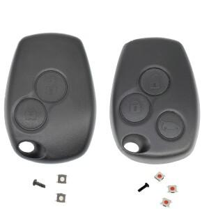 2/3 버튼 스위치 자동차 원격 키 쉘 Fob 케이스 커버 Renault Clio Trafic Twingo Kangoo Master Modus Dac