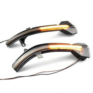 2pcss LED 동적 회전 신호 깜박이 측면 사이드 미러 표시 등 BMW 5 6 7  F10 F11 F07 F06 F12 F13 F01 F02